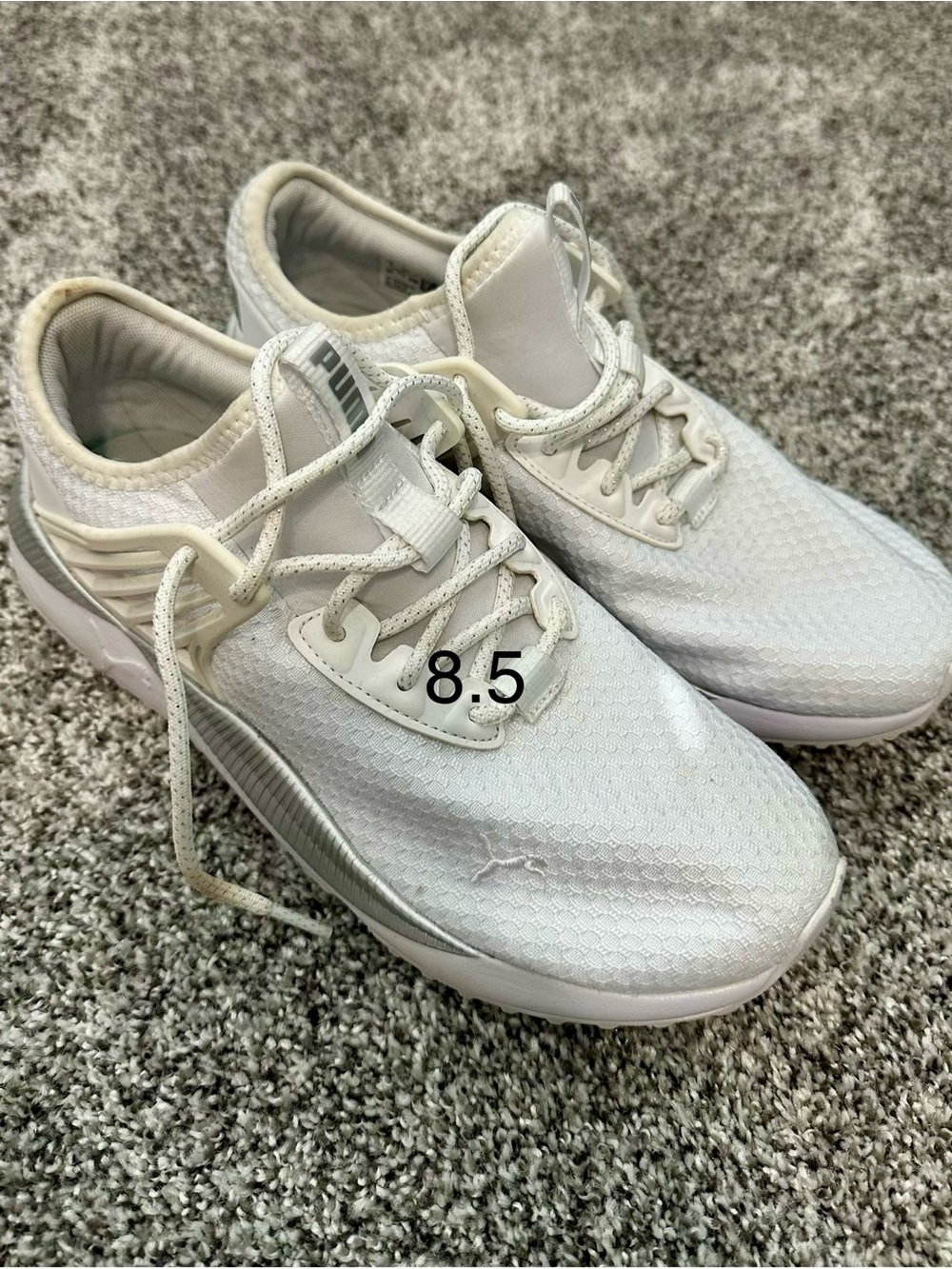 Puma White Mesh Women's Sneakers